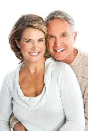 Smiling man and woman
