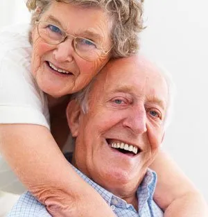 older couple smiling